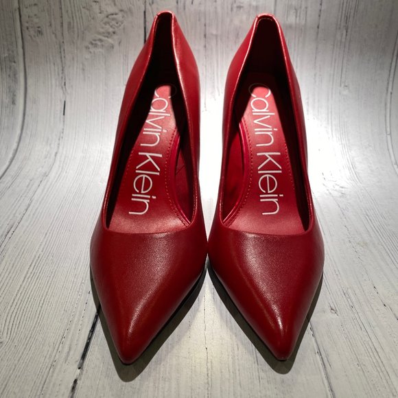 Calvin Klein Shoes - Calvin Klein Red Pump Sz 6